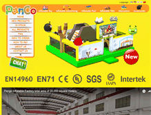 Tablet Screenshot of pangoinflatable.com